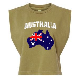 Australia Flag Gift Garment-Dyed Women's Muscle Tee