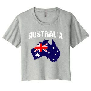 Australia Flag Gift Women's Crop Top Tee