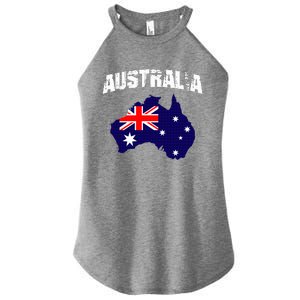 Australia Flag Gift Women's Perfect Tri Rocker Tank