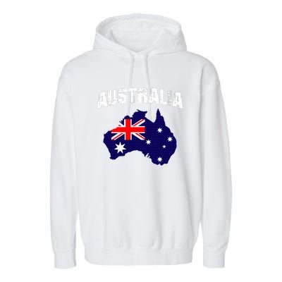 Australia Flag Gift Garment-Dyed Fleece Hoodie