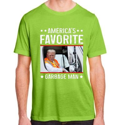 AmericaS Favorite Garbage Man Funny Trump Garbage Truck Adult ChromaSoft Performance T-Shirt