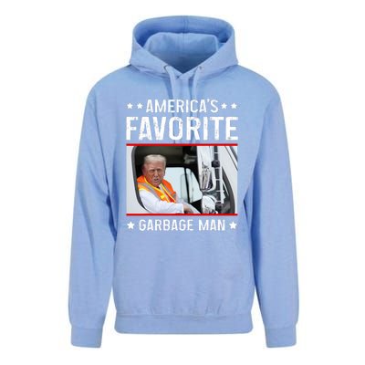 AmericaS Favorite Garbage Man Funny Trump Garbage Truck Unisex Surf Hoodie