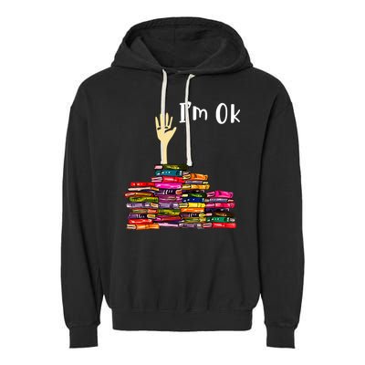 A Funny Gift For Reading Books Librarian Readers Nerd Garment-Dyed Fleece Hoodie