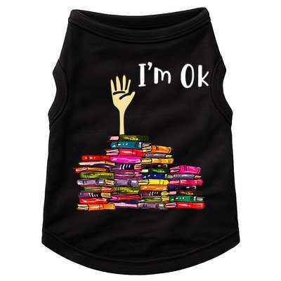 A Funny Gift For Reading Books Librarian Readers Nerd Doggie Tank