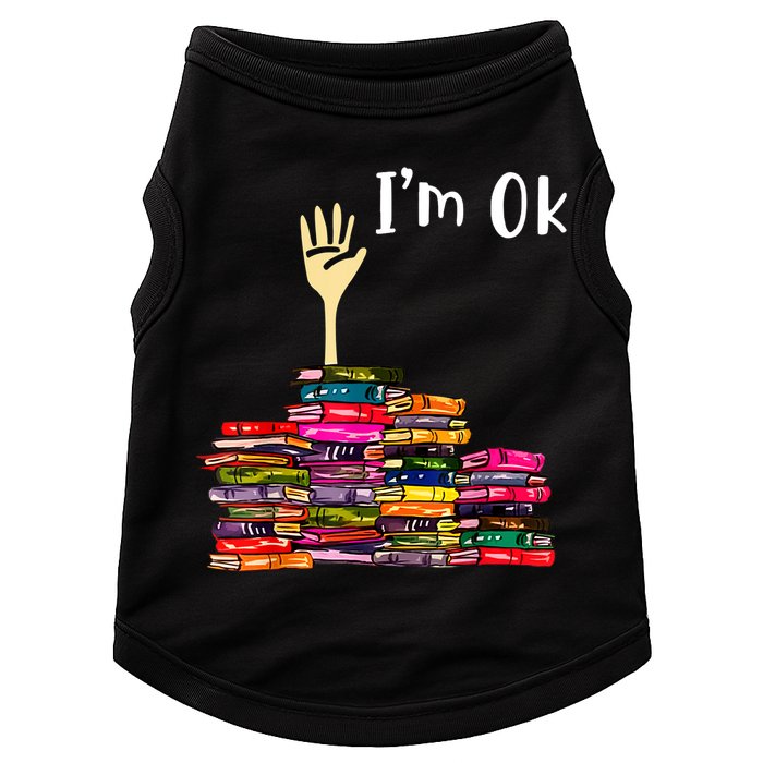 A Funny Gift For Reading Books Librarian Readers Nerd Doggie Tank