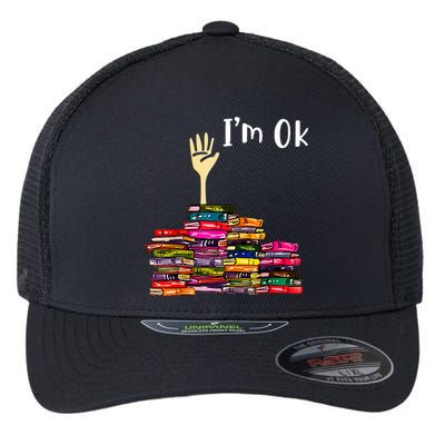 A Funny Gift For Reading Books Librarian Readers Nerd Flexfit Unipanel Trucker Cap