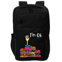A Funny Gift For Reading Books Librarian Readers Nerd Impact Tech Backpack