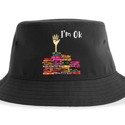 A Funny Gift For Reading Books Librarian Readers Nerd Sustainable Bucket Hat