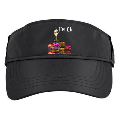 A Funny Gift For Reading Books Librarian Readers Nerd Adult Drive Performance Visor
