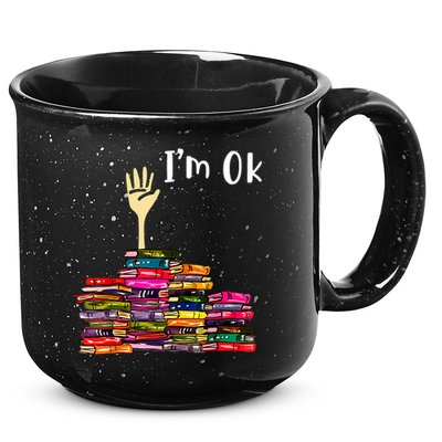 A Funny Gift For Reading Books Librarian Readers Nerd 15oz Campfire Ceramic Mug