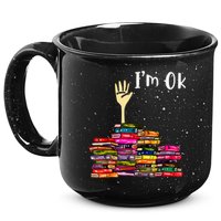A Funny Gift For Reading Books Librarian Readers Nerd 15oz Campfire Ceramic Mug