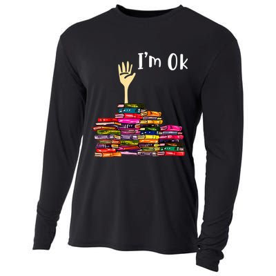 A Funny Gift For Reading Books Librarian Readers Nerd Cooling Performance Long Sleeve Crew