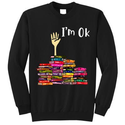 A Funny Gift For Reading Books Librarian Readers Nerd Tall Sweatshirt
