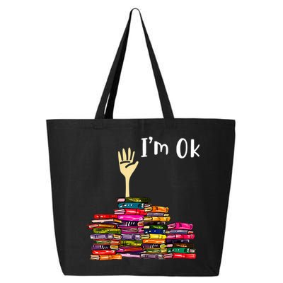 A Funny Gift For Reading Books Librarian Readers Nerd 25L Jumbo Tote