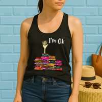 A Funny Gift For Reading Books Librarian Readers Nerd Womens Tank Top