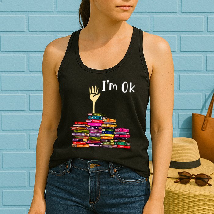 A Funny Gift For Reading Books Librarian Readers Nerd Womens Tank Top