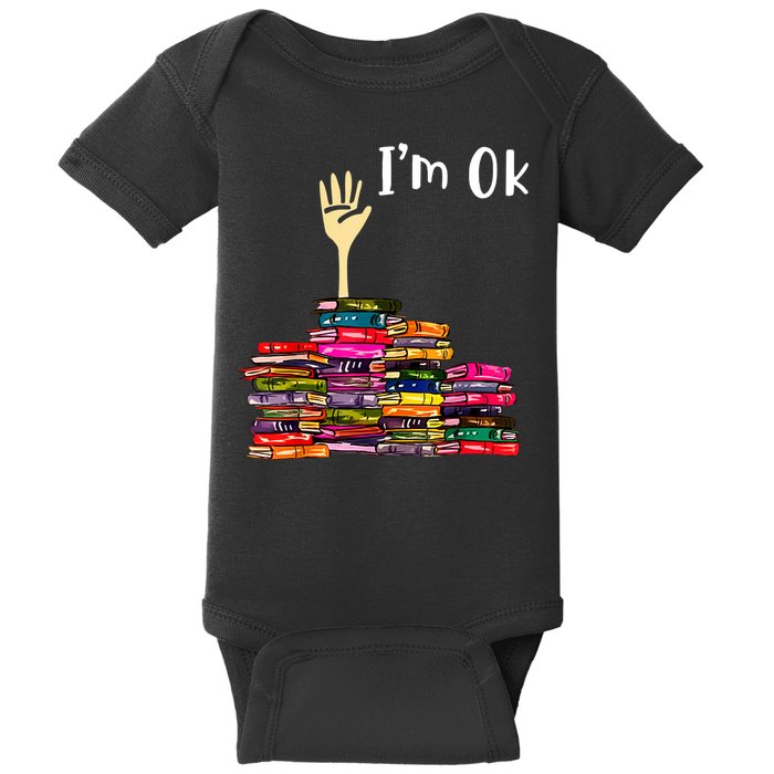 A Funny Gift For Reading Books Librarian Readers Nerd Baby Bodysuit