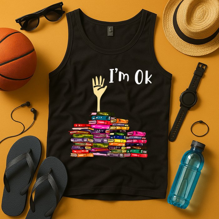 A Funny Gift For Reading Books Librarian Readers Nerd Tank Top