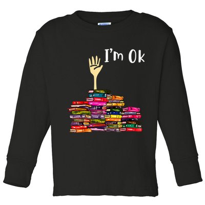 A Funny Gift For Reading Books Librarian Readers Nerd Toddler Long Sleeve Shirt