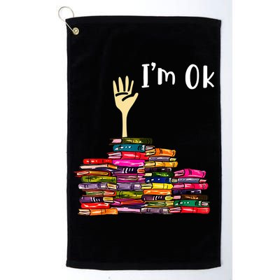 A Funny Gift For Reading Books Librarian Readers Nerd Golf Towel