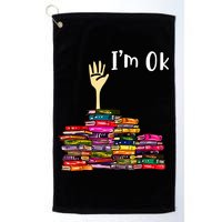 A Funny Gift For Reading Books Librarian Readers Nerd Golf Towel