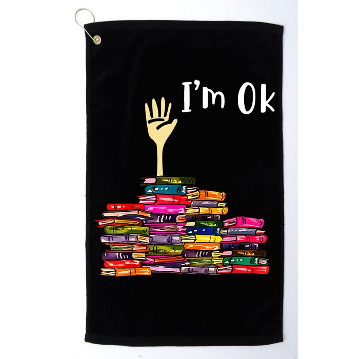 A Funny Gift For Reading Books Librarian Readers Nerd Golf Towel
