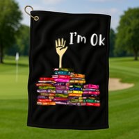 A Funny Gift For Reading Books Librarian Readers Nerd Golf Towel