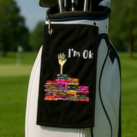 A Funny Gift For Reading Books Librarian Readers Nerd Golf Towel