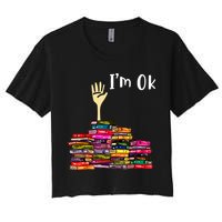 A Funny Gift For Reading Books Librarian Readers Nerd Crop Top