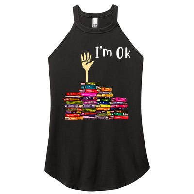 A Funny Gift For Reading Books Librarian Readers Nerd Women's Perfect Tri Rocker Tank