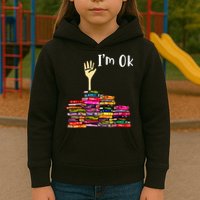 A Funny Gift For Reading Books Librarian Readers Nerd Kids Hoodie