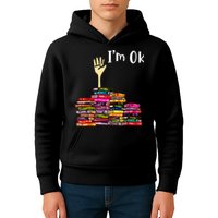 A Funny Gift For Reading Books Librarian Readers Nerd Kids Hoodie