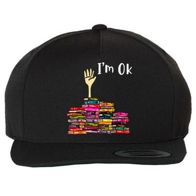 A Funny Gift For Reading Books Librarian Readers Nerd Wool Snapback Cap