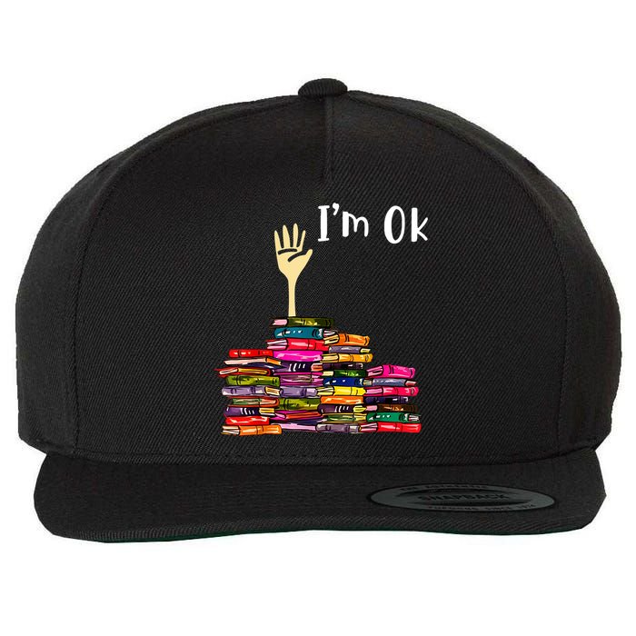 A Funny Gift For Reading Books Librarian Readers Nerd Wool Snapback Cap