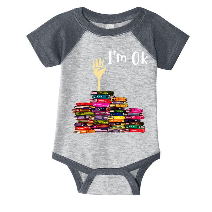 A Funny Gift For Reading Books Librarian Readers Nerd Infant Baby Jersey Bodysuit