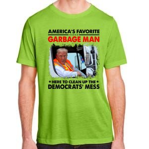 Americas Favorite Garbage Man Here To Clean Up The Democrats Mess Trump 2024 Adult ChromaSoft Performance T-Shirt