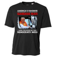 Americas Favorite Garbage Man Here To Clean Up The Democrats Mess Trump 2024 Cooling Performance Crew T-Shirt