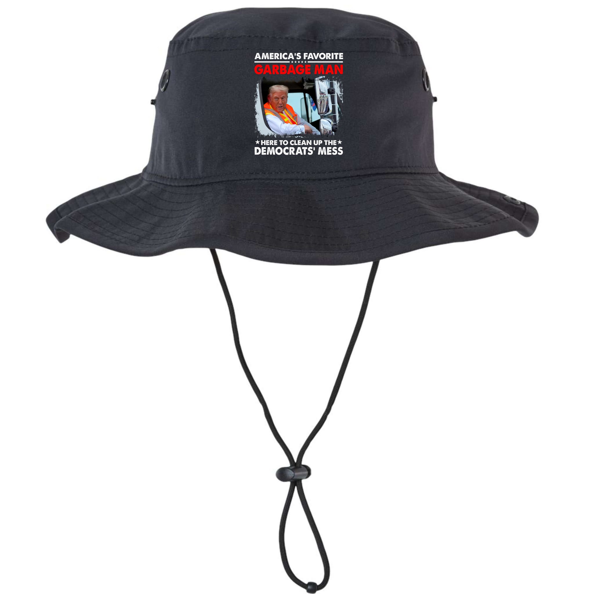 Americas Favorite Garbage Man Here To Clean Up The Democrats Mess Trump 2024 Bucket Hat