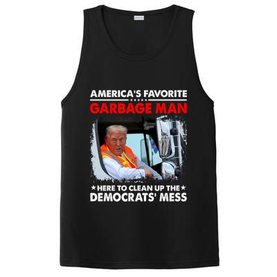 Americas Favorite Garbage Man Here To Clean Up The Democrats Mess Trump 2024 PosiCharge Competitor Tank