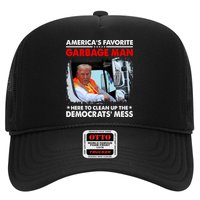 Americas Favorite Garbage Man Here To Clean Up The Democrats Mess Trump 2024 Trucker Hat
