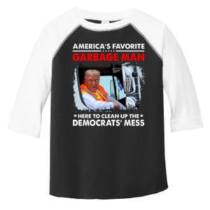 Americas Favorite Garbage Man Here To Clean Up The Democrats Mess Trump 2024 Toddler Fine Jersey T-Shirt