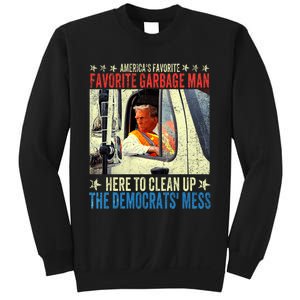 AmericaS Favorite Garbage Man Trump Rides In Garbage Truck Sweatshirt