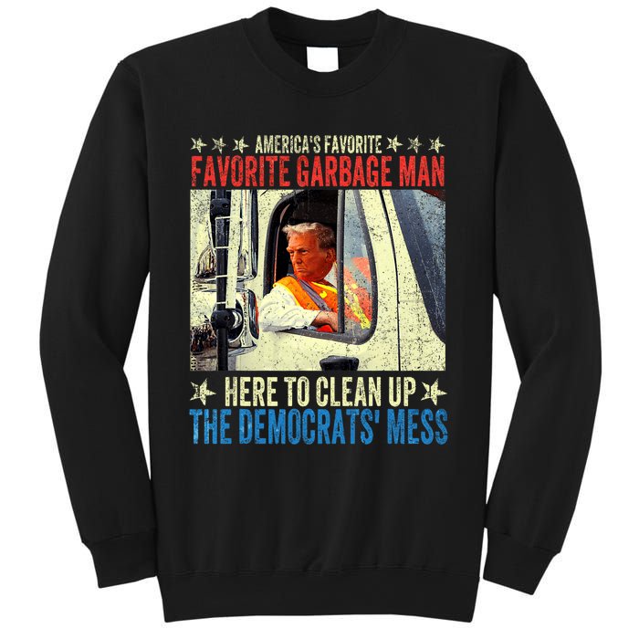 AmericaS Favorite Garbage Man Trump Rides In Garbage Truck Sweatshirt