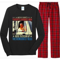 AmericaS Favorite Garbage Man Trump Rides In Garbage Truck Long Sleeve Pajama Set