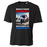 Americas Favorite Garbage Man Here To Clean Up The Democrats Cooling Performance Crew T-Shirt