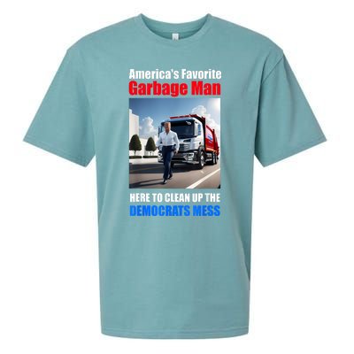 Americas Favorite Garbage Man Here To Clean Up The Democrats Sueded Cloud Jersey T-Shirt