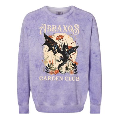 Abraxos Flower Garden Club Flower  Fantasy Book Lover Colorblast Crewneck Sweatshirt