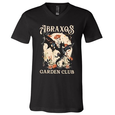 Abraxos Flower Garden Club Flower  Fantasy Book Lover V-Neck T-Shirt