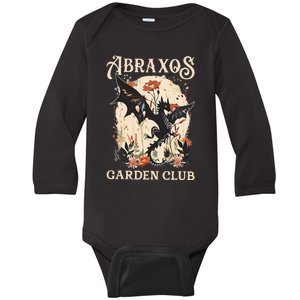 Abraxos Flower Garden Club Flower  Fantasy Book Lover Baby Long Sleeve Bodysuit