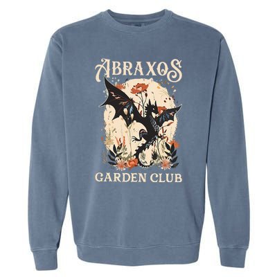 Abraxos Flower Garden Club Flower  Fantasy Book Lover Garment-Dyed Sweatshirt